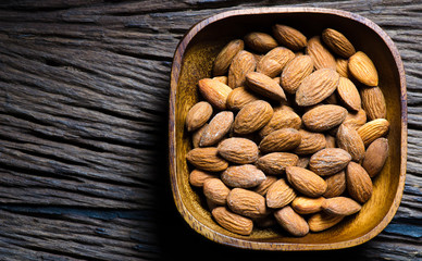 Almond dark tone background
