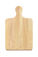 Chopping Wood , Kitchen board on white background