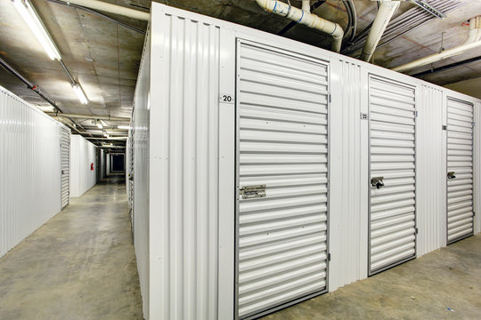 Storage Units In The Basement For Apartment Building