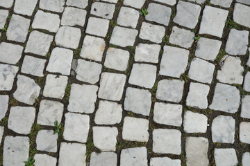 White stone floor background