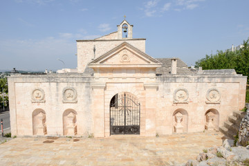 Fototapeta na wymiar Church of Santa Maria di Costantinopoli at Cisternino on Puglia