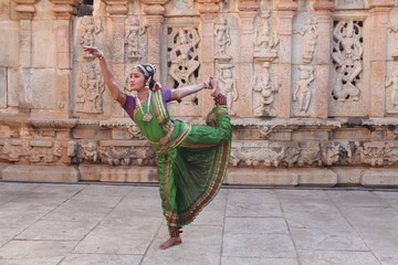 kuchipudi is one of the classical dance forms of india.initially a dance drama,now developed into a solo dance form © fotomagic
