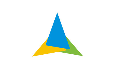 Fototapeta premium Star Triangle Design Logo
