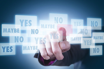 Entscheidung am Monitor