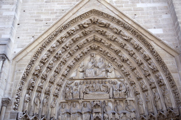 Obraz premium Notre Dame, cathedral in Paris, France