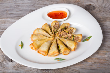 Fried vietnamese spring rolls