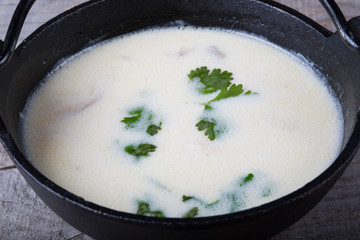 White asian soup