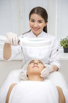 Happy female patient