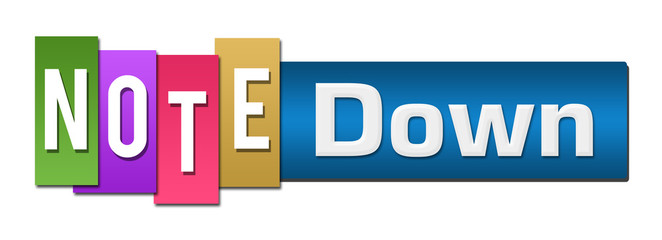 Note Down Colorful Stripes Bar 