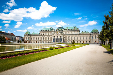 Fototapeta premium landmark Belvedere is a historic building complex in Vienna Aust