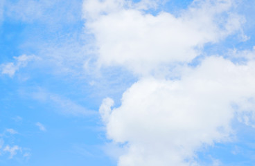 beautiful nature blue sky and white cloud