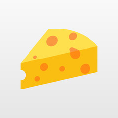 Color Cheese icon isolated on background. Modern flat pictogram, - 115634622