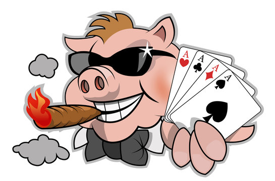Funny poker player