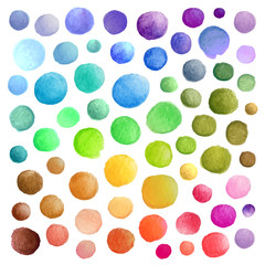 Naklejka premium Watercolor vector stains