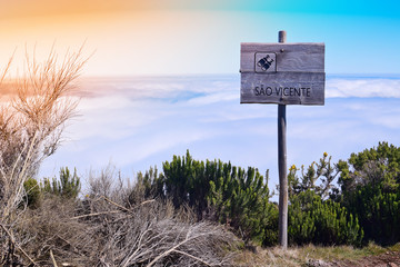 Lookout from Pico Ruivo do Paul, Madeira, Portugal