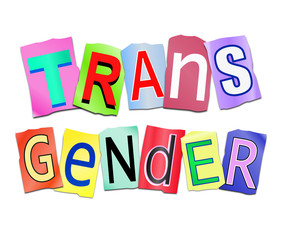 Transgender word concept.