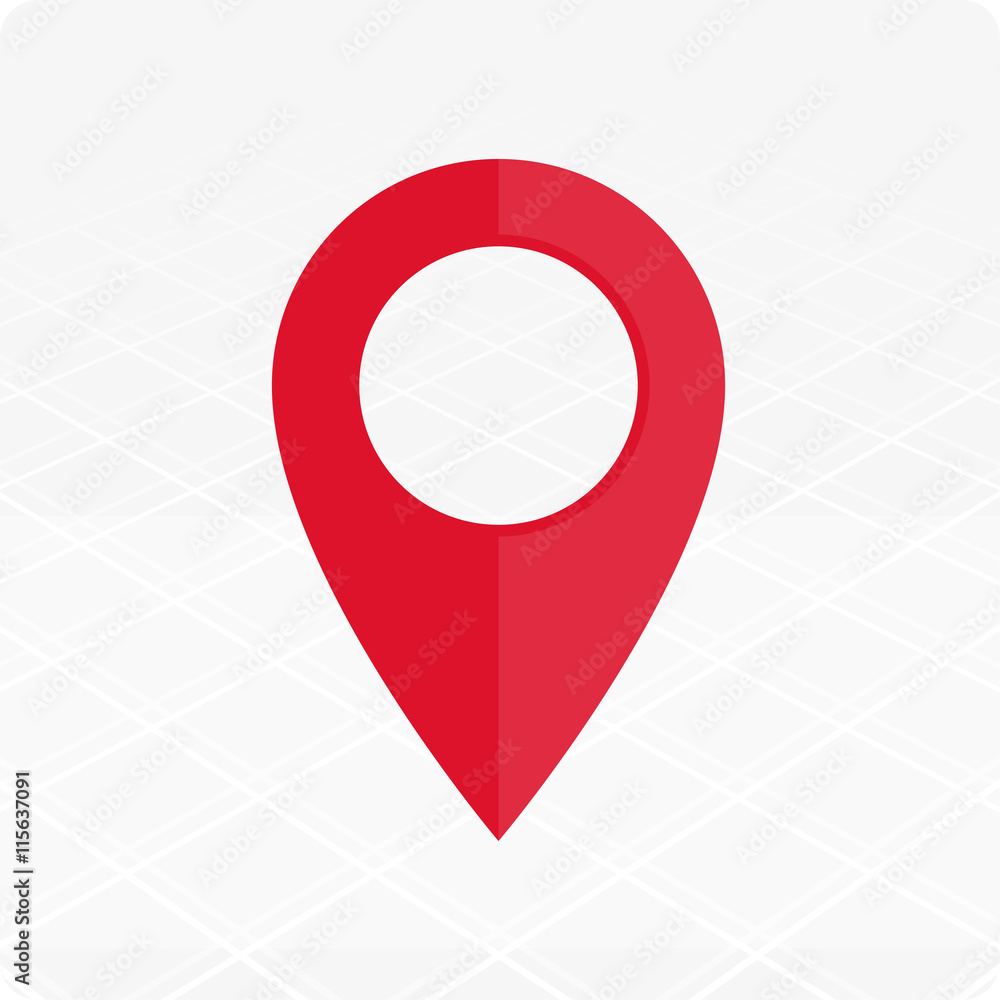 Poster vector map pointer