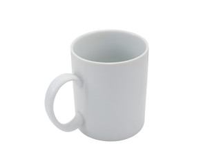 mug, glass on isolate white background.