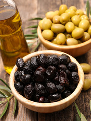 green and black olive