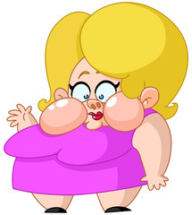 Fat woman