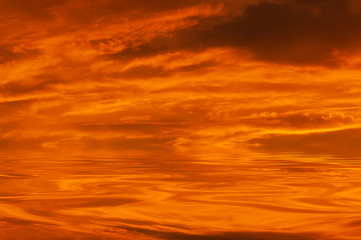 Obraz premium Sky background on sunset.