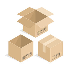 Square cardboard box