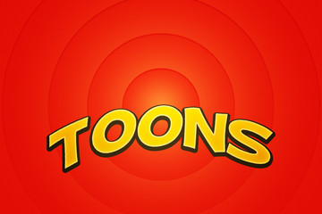 Toons Red Background