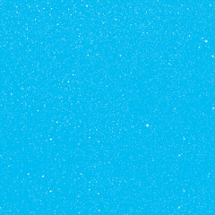 Vector white snow falling on blue background.