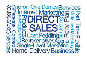 Fototapeta premium Direct Sales Word Cloud