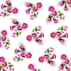 pattern Flower, orchid flower print in soft colors made from fab