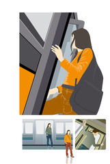 girl on a train