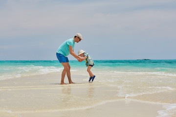 happy people on maldives