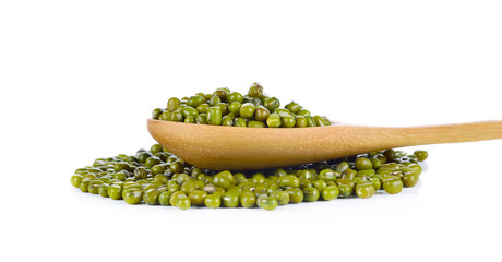 Mung beans isolated on white background