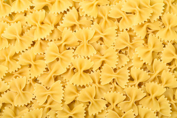 Obraz premium dry pasta, top view