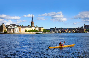 kayaking in Stockholm