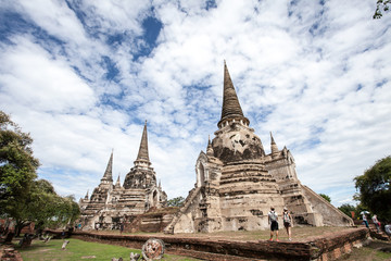 Fototapeta premium The Pagoda at Wat Phra Si San Phet, Ayutthaya, Thailand