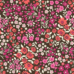 Little ditsy flowers - seamless background