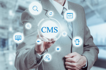 The concept of cms content management system website administration