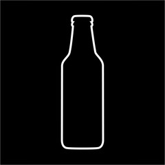 Beer bottle vector icon
