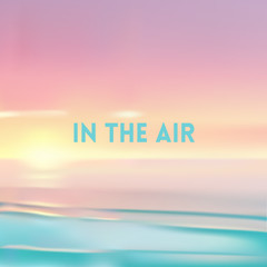 Fototapeta premium square blurred background - sunset colors With motivating quote