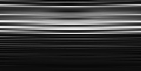 Horizontal black and white motion blur lines abstraction backdro
