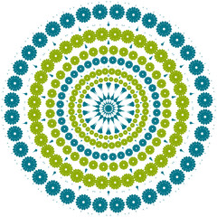 Ornamental round floral