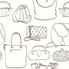 Seamless bag pattern