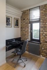 Contemporary interior studio, cabinet. Modern interior in privat