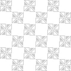 Seamless geometric pattern with gray triangle on a white backgro
