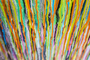 multicolors streaks on the wall