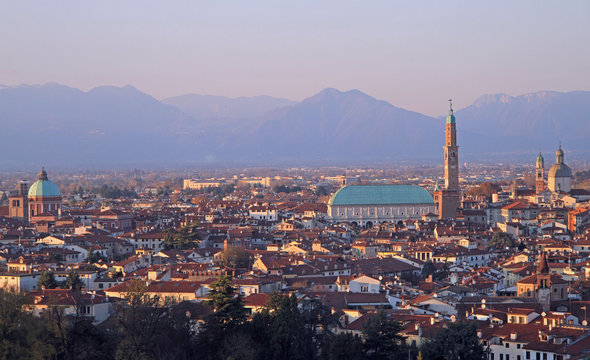 Cityscape Of Vicenza, Northern Italy