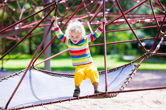 Little boy on a playground
