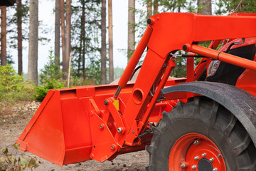 Bulldozer with bucket