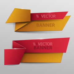 Abstract vector banners set.